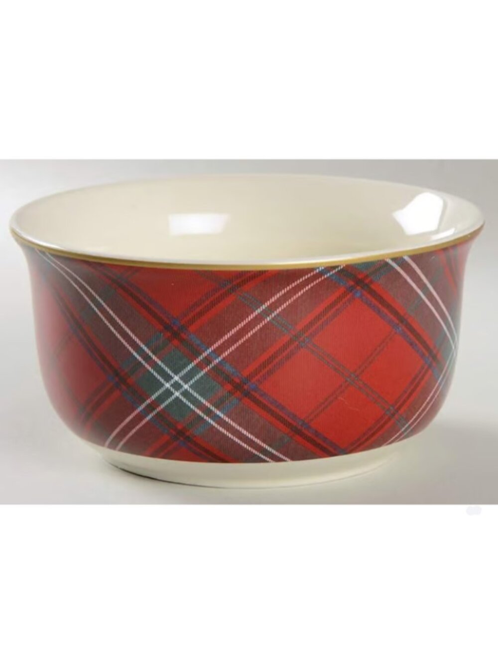 Williams-Sonoma Tartan Plaid Soup/Cereal Bowls, Set of 2, 5 5/8" diameter
